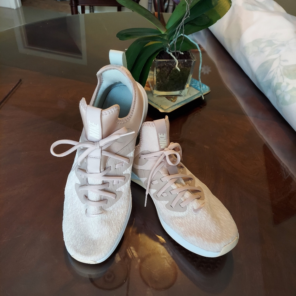 Pink and Cream Nike Elite TR Sneakers